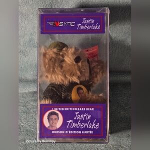 Vintage NIB NSYNC Justin Timberlake Rare Bear Limited Edition
